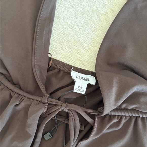 Brown Garage Halter Top - Picture 2 of 4